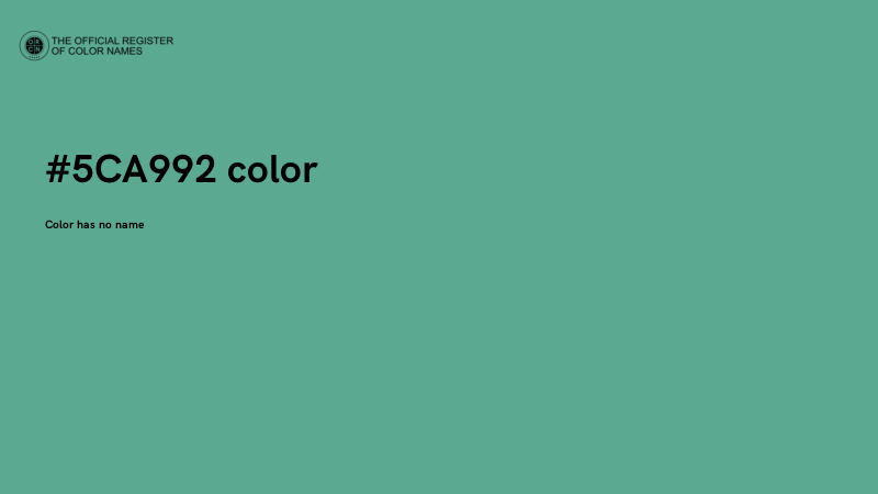#5CA992 color image