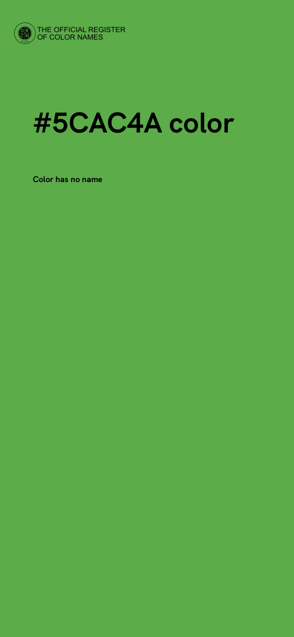 #5CAC4A color image