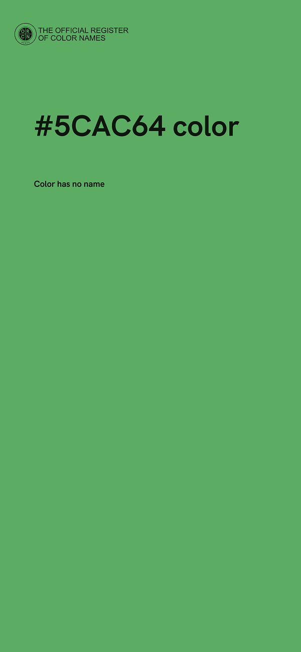#5CAC64 color image