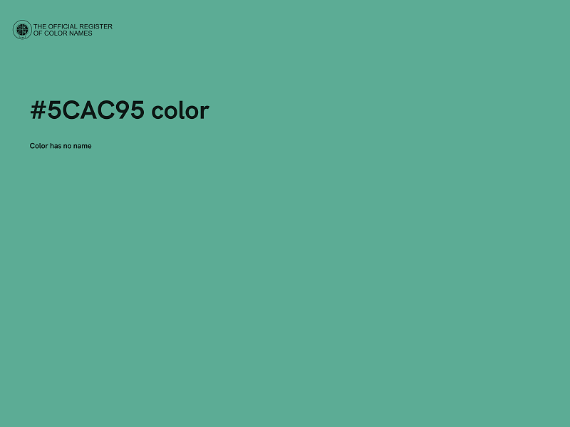 #5CAC95 color image