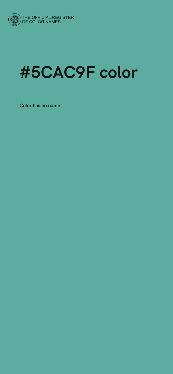 #5CAC9F color image