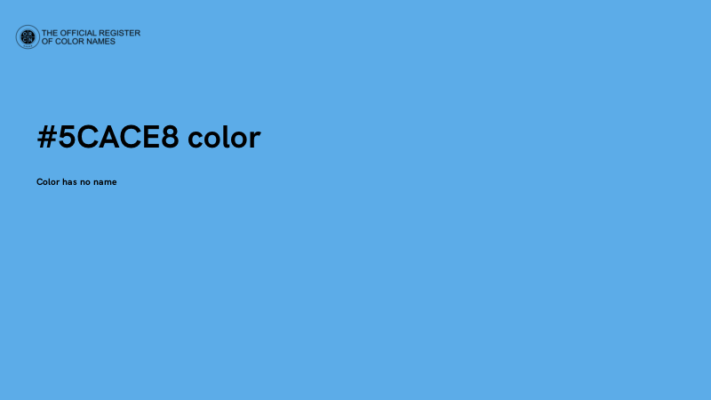 #5CACE8 color image