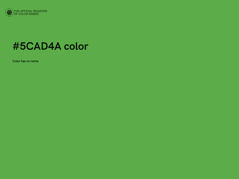 #5CAD4A color image