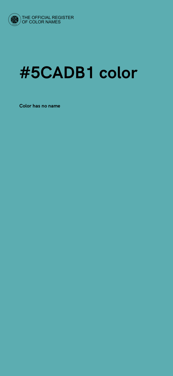 #5CADB1 color image