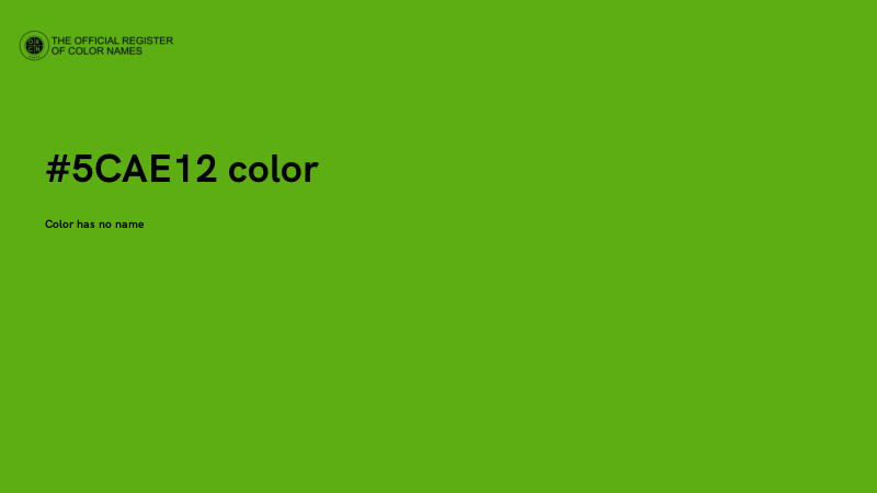 #5CAE12 color image