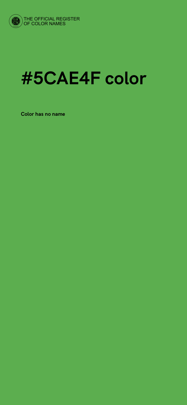 #5CAE4F color image