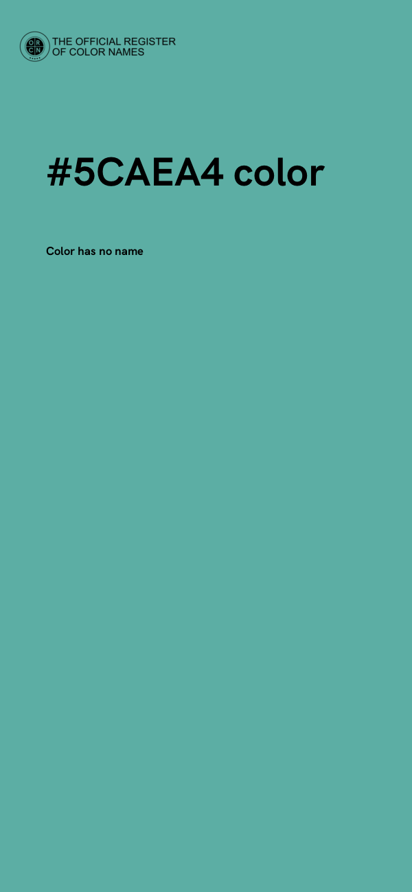 #5CAEA4 color image