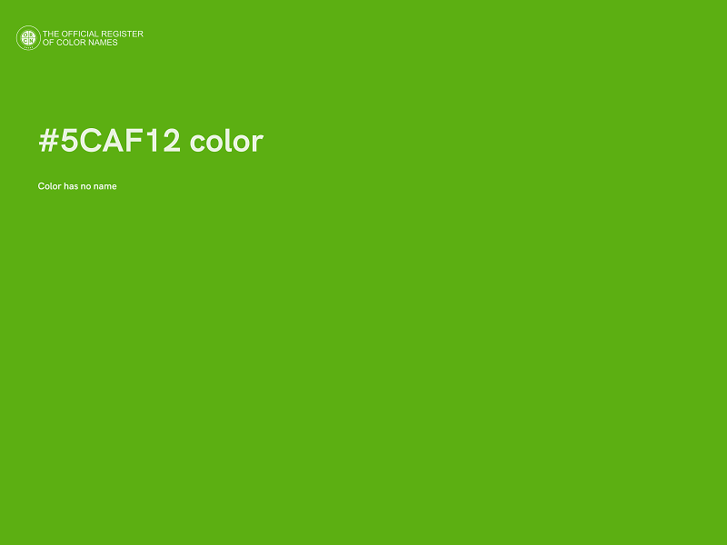 #5CAF12 color image