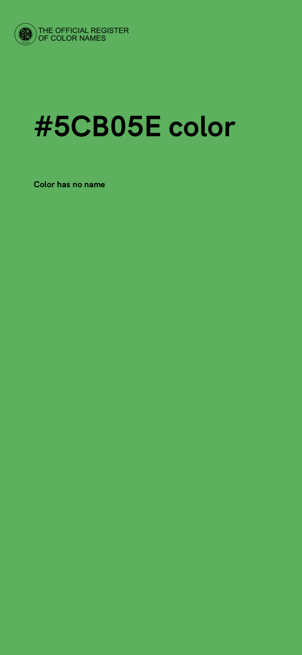 #5CB05E color image
