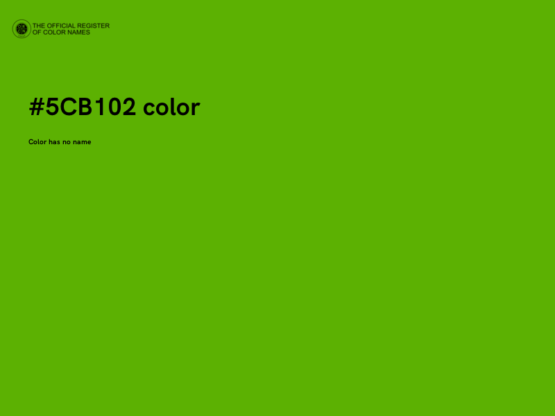 #5CB102 color image
