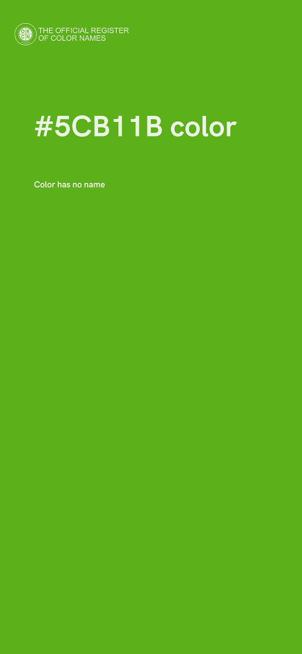 #5CB11B color image