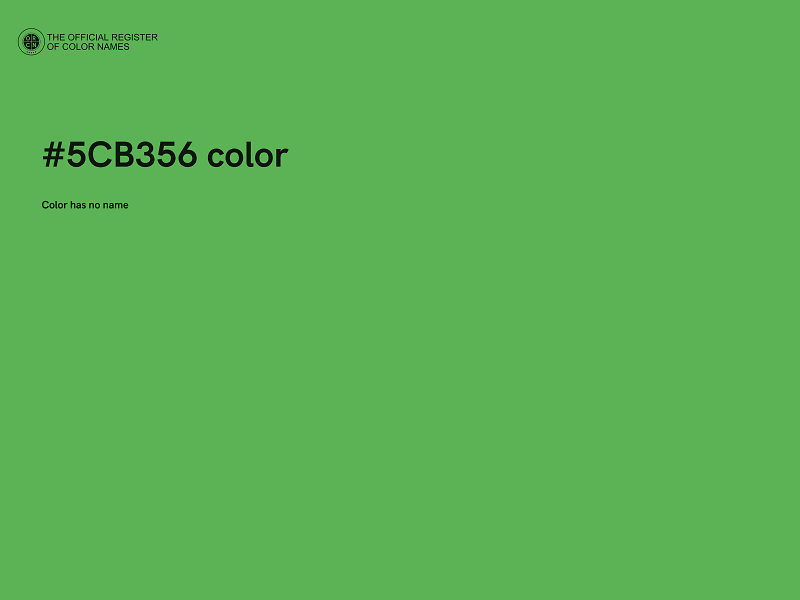 #5CB356 color image