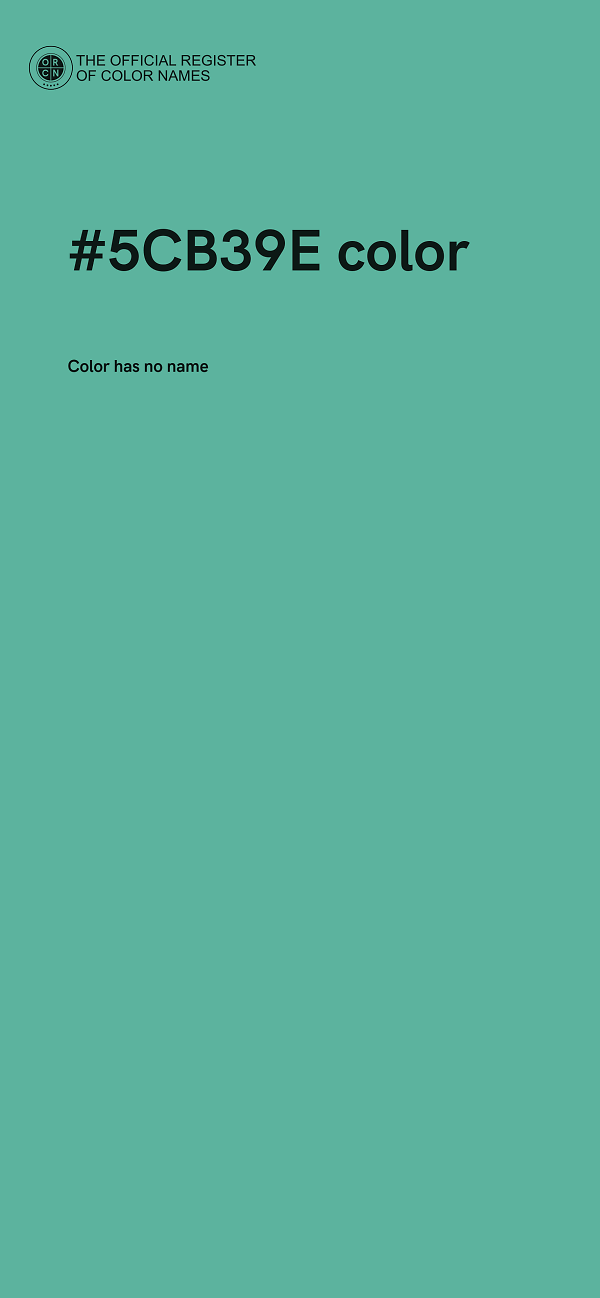 #5CB39E color image