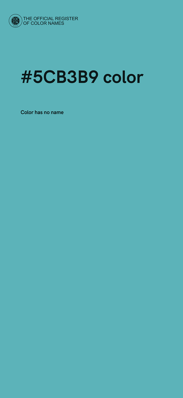 #5CB3B9 color image