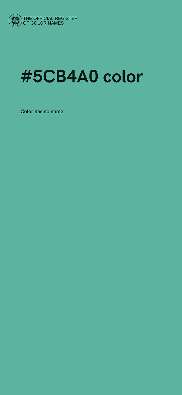 #5CB4A0 color image
