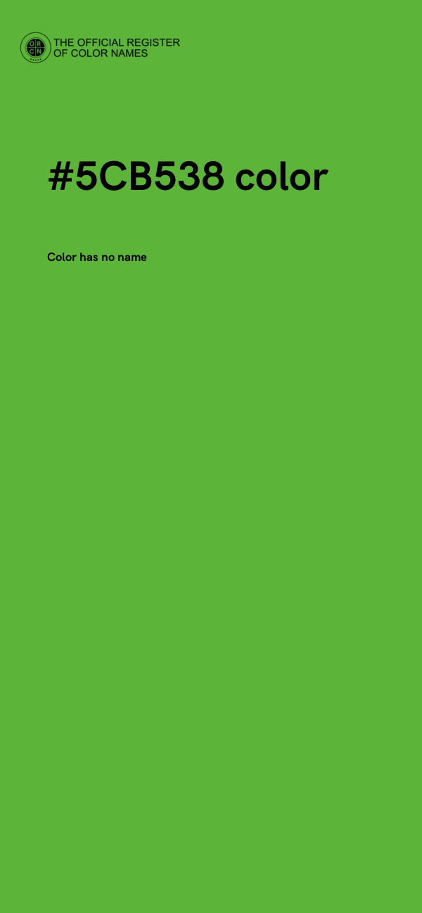 #5CB538 color image