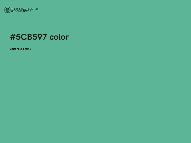 #5CB597 color image