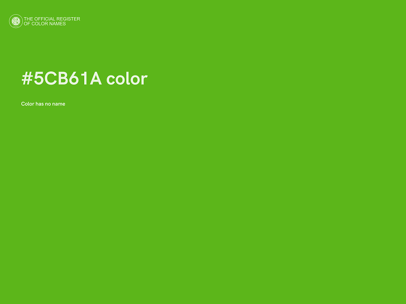 #5CB61A color image