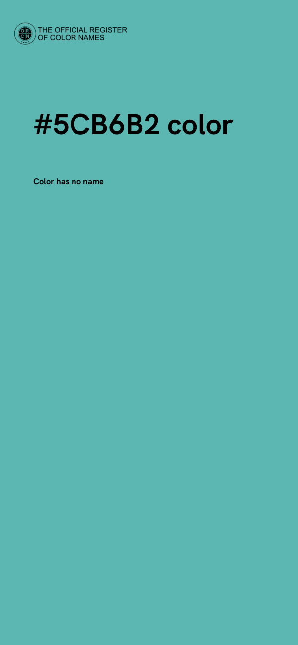#5CB6B2 color image