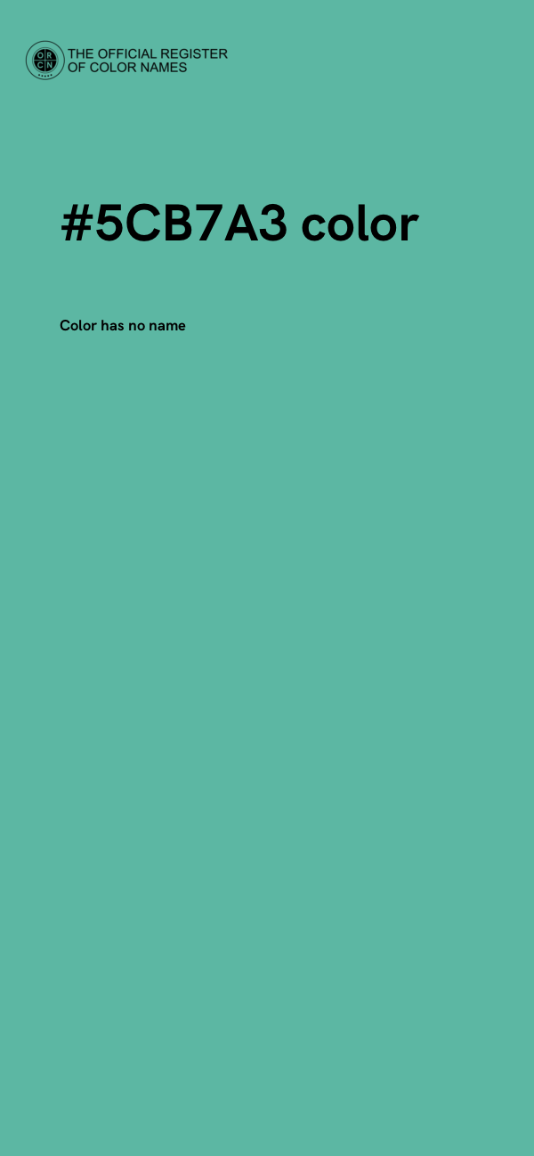 #5CB7A3 color image