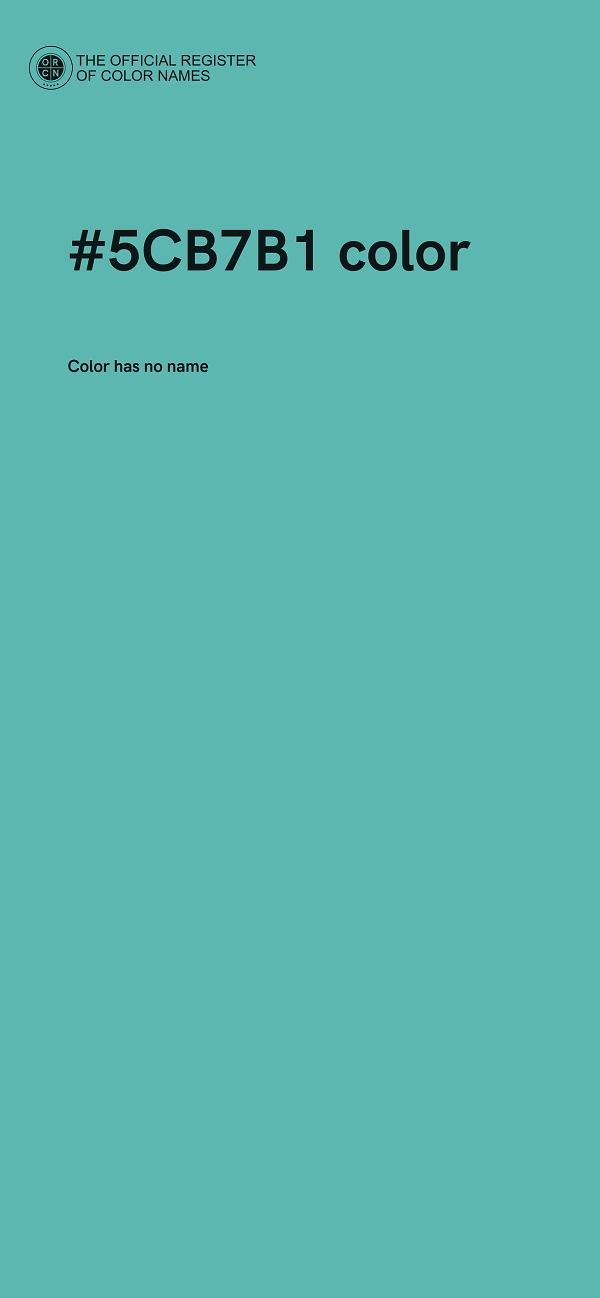 #5CB7B1 color image