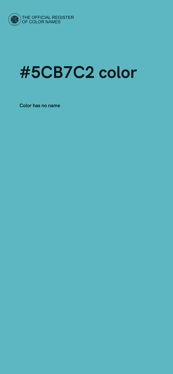 #5CB7C2 color image