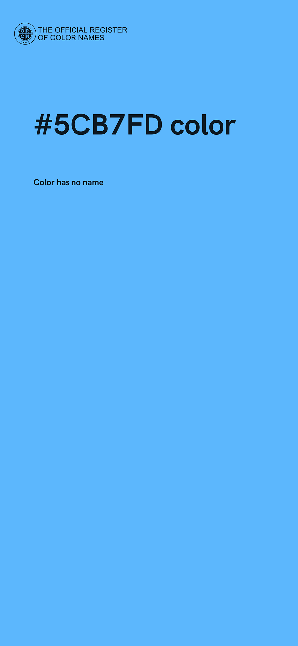 #5CB7FD color image