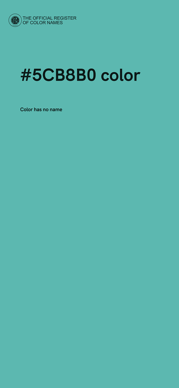 #5CB8B0 color image