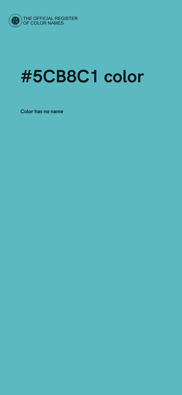 #5CB8C1 color image