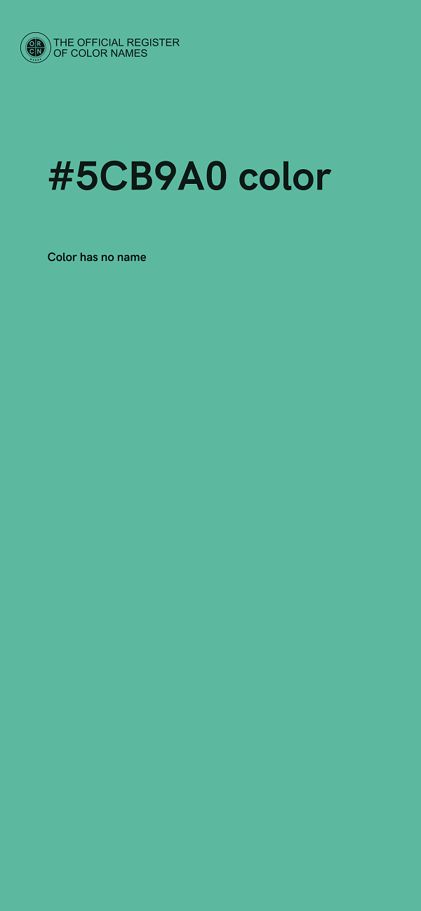 #5CB9A0 color image
