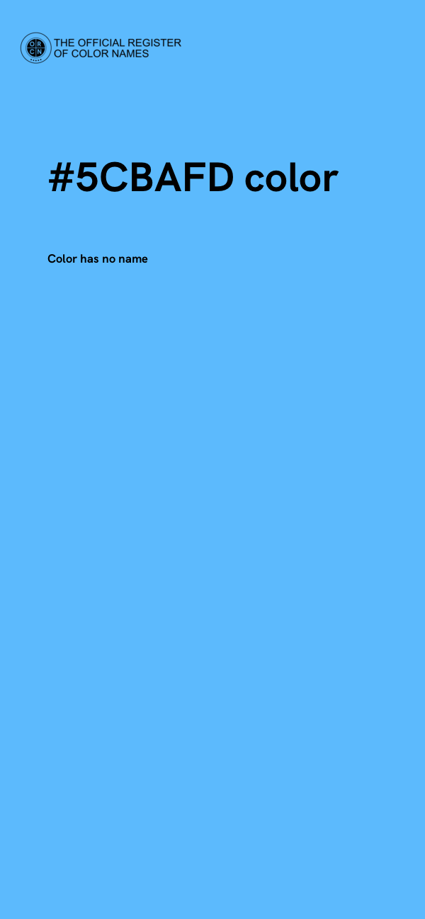 #5CBAFD color image
