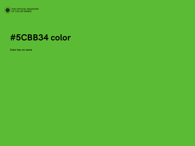 #5CBB34 color image
