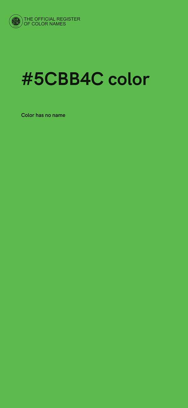 #5CBB4C color image
