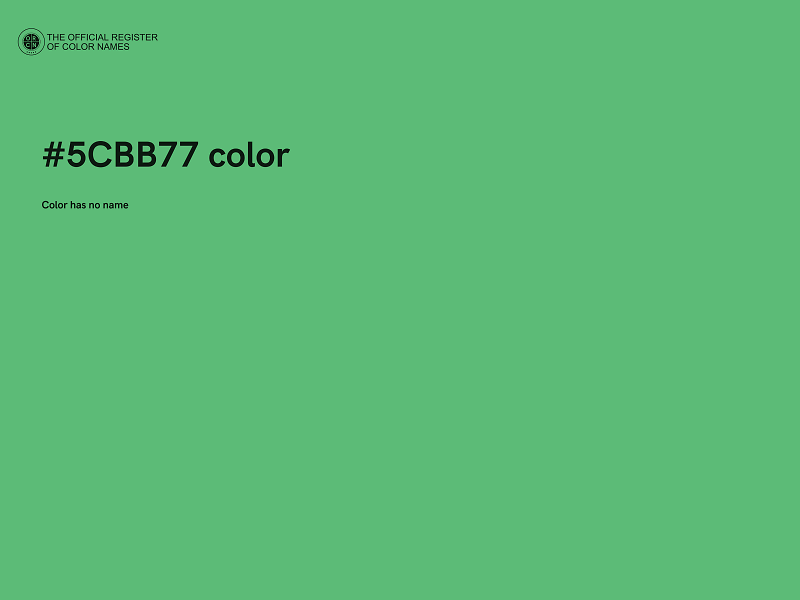 #5CBB77 color image