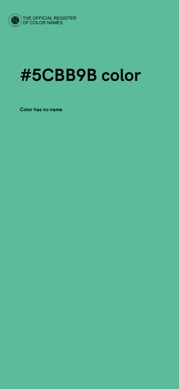#5CBB9B color image