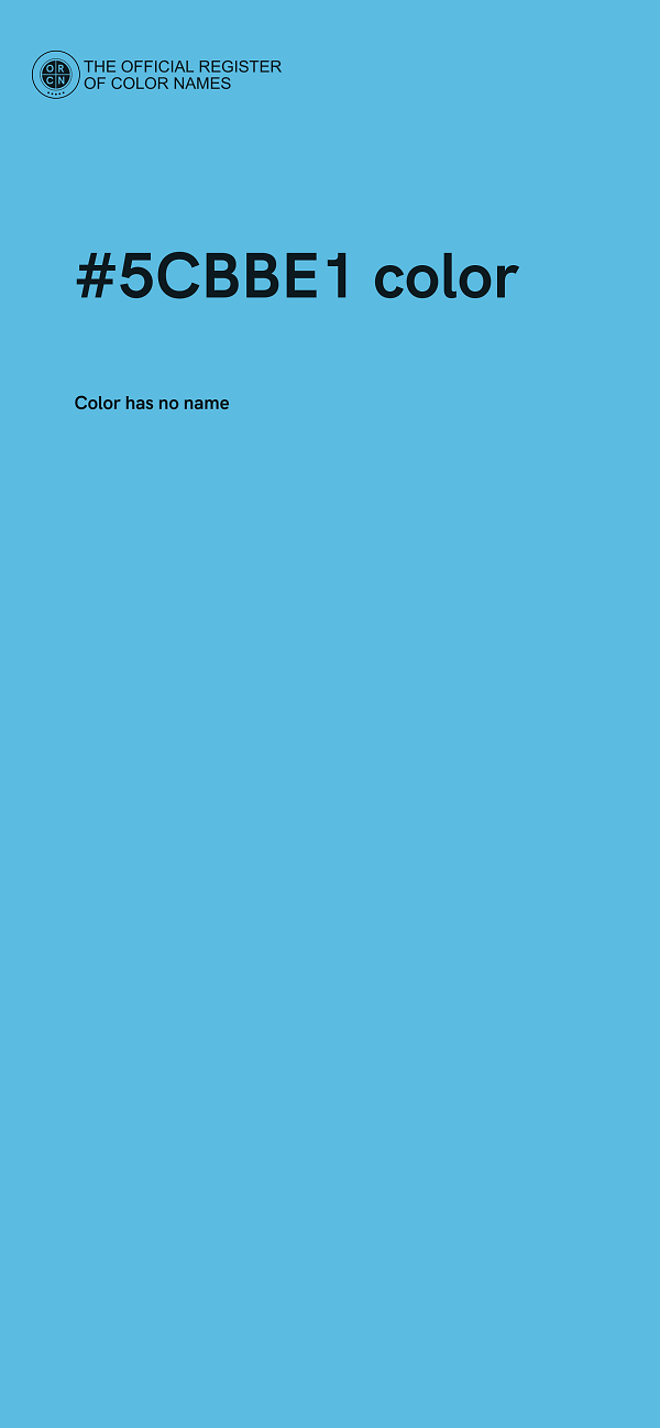 #5CBBE1 color image