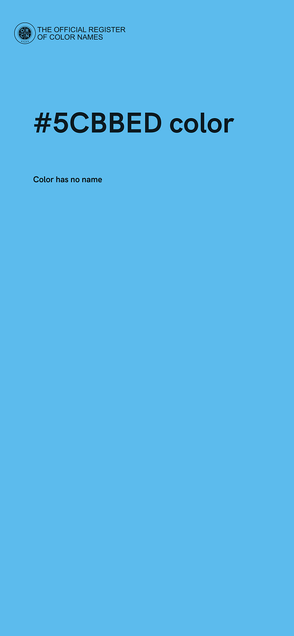 #5CBBED color image