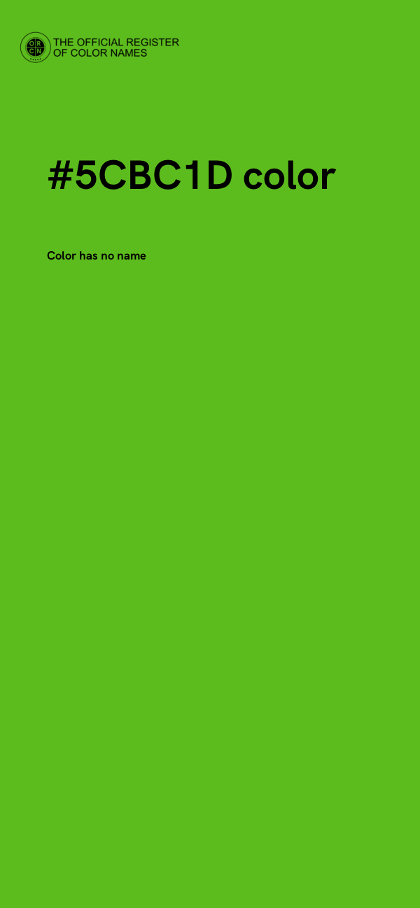 #5CBC1D color image