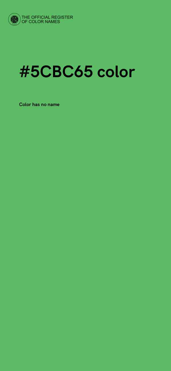 #5CBC65 color image