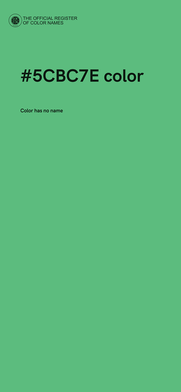 #5CBC7E color image