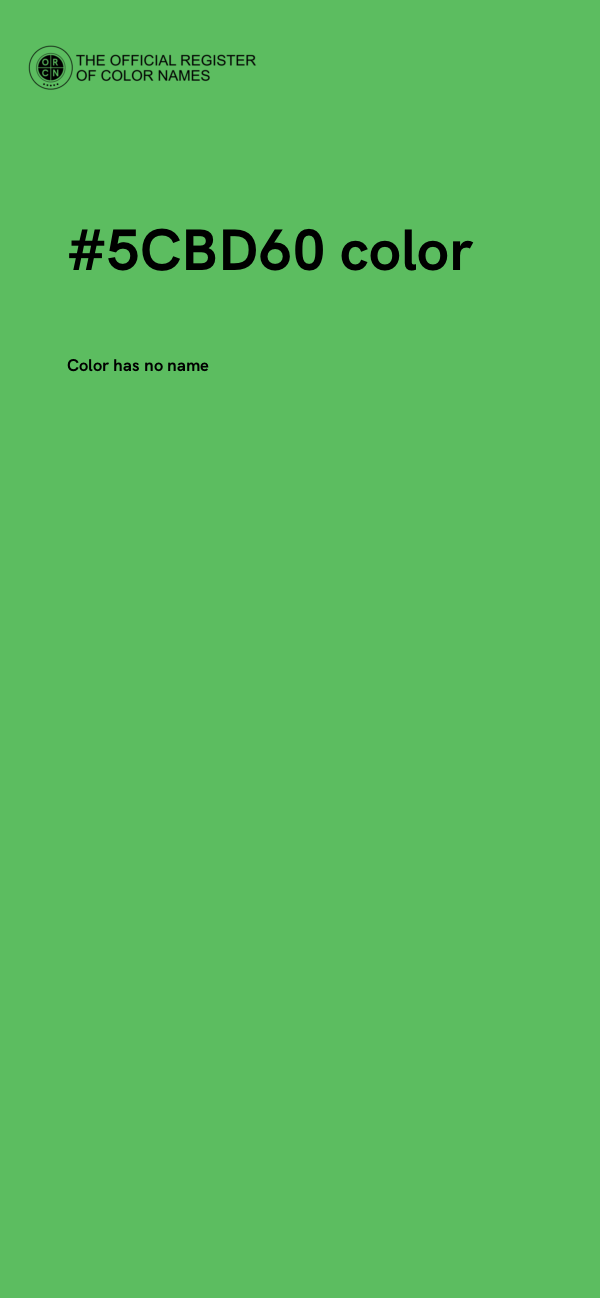 #5CBD60 color image