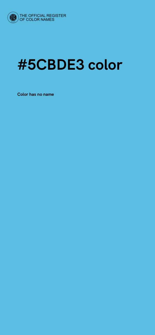 #5CBDE3 color image
