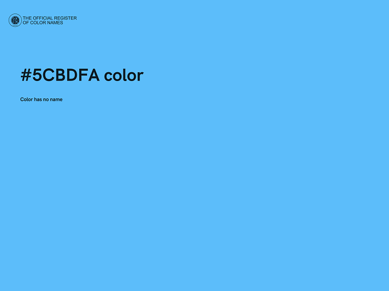 #5CBDFA color image
