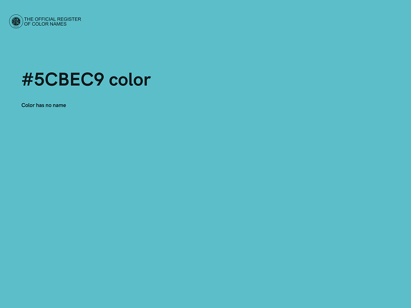 #5CBEC9 color image