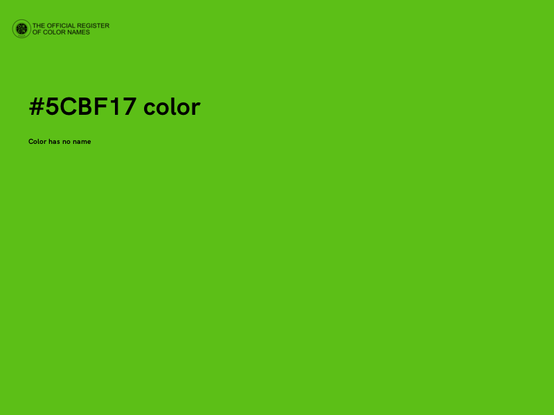#5CBF17 color image