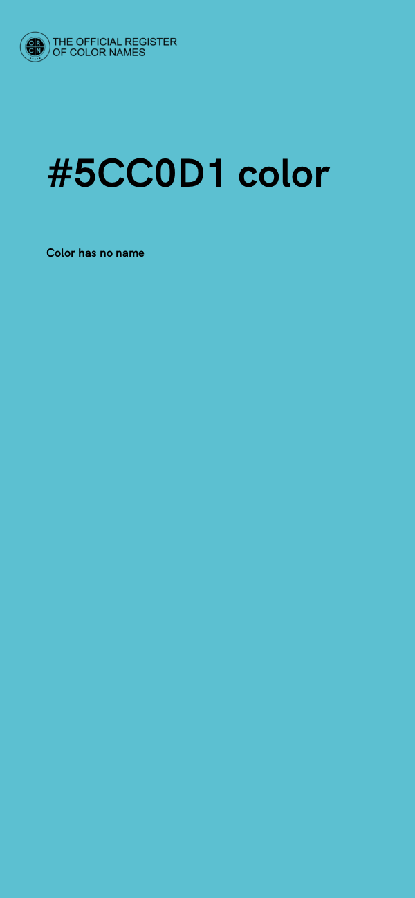 #5CC0D1 color image