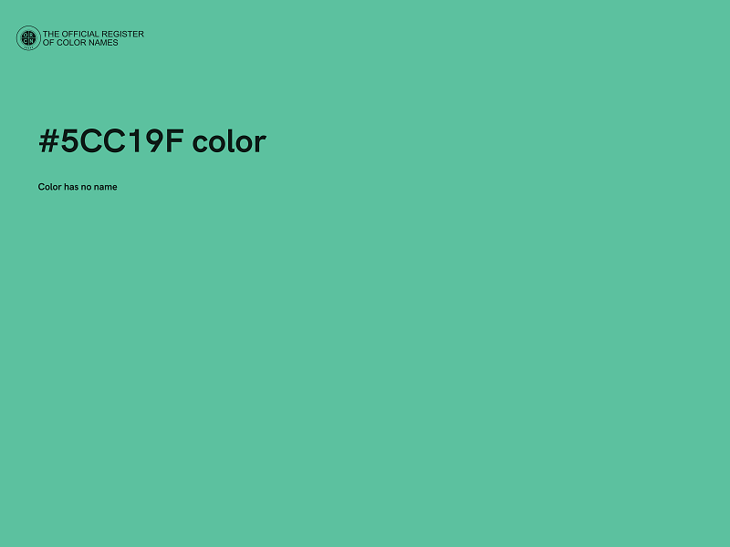 #5CC19F color image