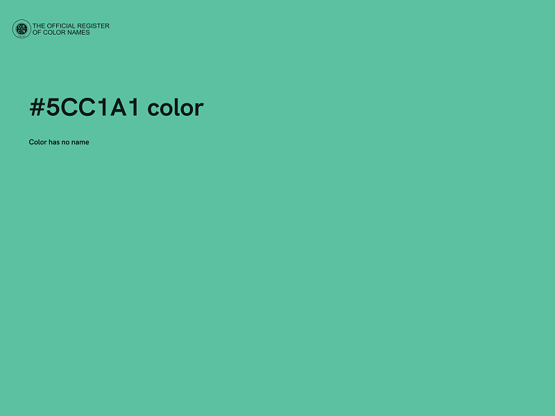 #5CC1A1 color image