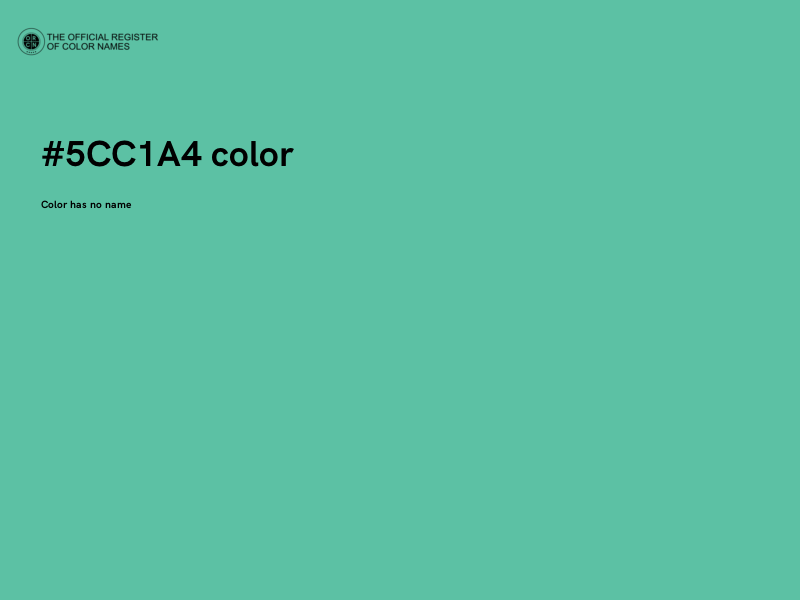 #5CC1A4 color image