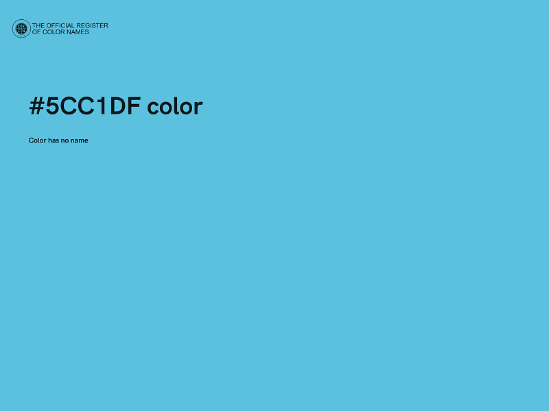#5CC1DF color image